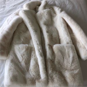 White faux Fur Jacket